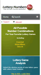 Mobile Screenshot of lotterynumberspro.com